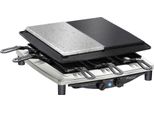 Steba Rc 4 Plus Deluxe - Raclette/Griglia/Pietra Calda - 1450 W - Acciaio Inox/Nero