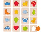 Goki 56968 Gioco Di Memoria Touch And Feel Forme, Colorato (1 Pezzo)