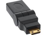 Inline® Adattatore Hdmi Typ A Femmina A Mini Hdmi Typ C Maschio, 180°, 4K2K