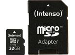 Intenso - Scheda Di Memoria Flash (Adattatore Microsdhc/Sd Incluso) - 32 Gb - Uhs Classe 1 / Classe 10 - Microsdhc UHS-I