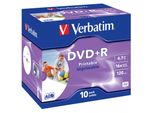 Verbatim 43508 1X10 Verbatim Dvd+R 4,7GB Jewel 16X Speed, Printable