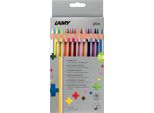 Lamy 1222008 Matite Colorate Triangolari Lamy Plus, Confezione Da 24 Pezzi