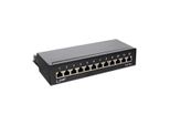 Inline - Pannello Patch - Montabile Da Tavolo, Adatto Al Montaggio A Parete - Cat 6A - RJ-45 X 12 - Nero, Ral 9005 (76809A)