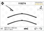Swf Spazzole Tergicristallo Visioflex-Set | (Set)Wiper Car VF650/450MM/1