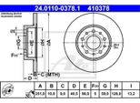 2X Disco Freno Ate 24.0110-0378.1 Per Fiat Tipo Hatchback (356_) 40 5Mm