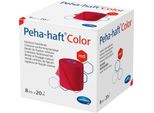 Hartmann Peha-Haft Colore Benda Elastica Di Fissaggio Rossa 8 Cm X 20 M | Confezione (1 Pezzo)