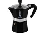 Bialetti Caffettiera Espresso Moka Express Colour 3 Tazze Nero