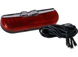 Trelock 8005032 Luce Posteriore Per E-Bike 'Duo Flat Ls 611', Led, 6-12V, Rosso/Nero