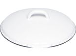 Coperchio Riess Con Bordo Cromato Ø22Cm Smalto Bianco