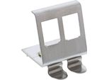 Inline® Supporto Per Moduli Keystone Snap-In, 2 Posti, Metallo