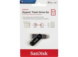 Sandisk Ixpand Usb Flash Drive 64 Gb Usb Type-A / Lightning 3.2 Gen 2 (3.1 Gen 2) Black. Silver