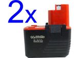 2X Batteria Powersmart Per Bosch Psr 14.4 VES-2,2 607 335 246