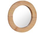 Vidaxl Specchio Da Parete 40 Cm Tondo In Teak