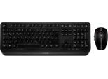Cherry Gentix Desktop - Set Tastiera E Mouse - Senza Fili - 2,4 Ghz - Tedesco - Nero (JD-7000DE-2)