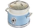 Ariete 00C290405AR0 Ariete Vintage Dampfgarer, Blau