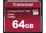 Transcend - Scheda Di Memoria Flash - 64 Gb - 800X - Compactflash