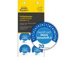 Avery Zweckform 7909 80 Avery Zweckform PrüFplaketten 7909 Blau
