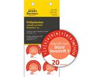 Avery Zweckform 7907 80 Avery Zweckform PrüFplaketten 7907 Rot