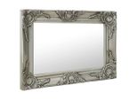 Vidaxl Specchio Da Parete In Stile Barocco 60X40 Cm Argento