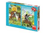 Dino Puzzle Talpa E Amici 2X48 Pezzi