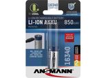Ansmann 16340 Batteria Agli Ioni Di Litio 850Mah 3,6V Ingresso Micro Usb 1300-0015