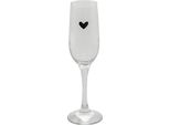 Clayre & Eef Bicchiere Da Champagne 200 Ml Vetro Herz