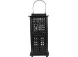 Lanterna Clayre & Eef 19X19X43 Cm Bambù Nero