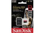 Sandisk Extreme Pro - Scheda Di Memoria Flash (Adattatore Da Microsdxc A Sd Incluso) - 512 Gb - A2 / Classe Video V30 / UHS-I U3 / Classe10 - Microsdxc UHS-I