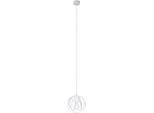 Lampada A Sospensione Tulos 1 Bianco 1Xe27 15W Acciaio 125X16X16Cm Sollux Lighting