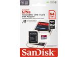 Sandisk Ultra Microsdxc A1 64GB 140Mb/S Adapt.Sdsquab-064G-Gn6Ma
