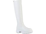 Van Hill Stivali Da Donna Leggermente Foderati Con Plateau Scarpe Con Suola Profilata 839544, Colore: Bianco, Taglia: 39