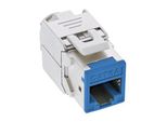 Presa Keystone RJ45 Inline®, Schermata, Cat.6A, Blu Confezione Da 8 Pezzi