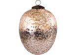 Guaina Natalizia Clayre & Eef Ø 9 Cm In Vetro Rosa