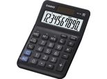 Calcolatrice Da Tavolo Casio® MS-10F - Alimentata A Energia Solare/Batteria, 10 Cifre, Display Lc, Nero