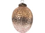Guaina Natalizia Clayre & Eef Ø 6 Cm In Vetro Rosa
