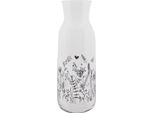 Clayre & Eef Caraffa 1000 Ml Fiori In Vetro Trasparente