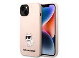 Karl Lagerfeld Klhcp14Msnchbcp Custodia Rigida Per Iphone 14 Plus / 15 Plus 6,7 RóżOwy/Pink Silicone Choupette Choupette