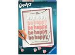 Ravensburger Creart - Pittura Con I Numeri 23544 - Sii Felice - Dai 12 Anni In Su