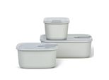 Mepal Set Easyclip 3 Pezzi (2 X 450 Ml + 1000 Ml) - Bianco Nordico