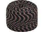 Vidaxl Corda Da Barca Nera 6 Mm 250 M In Polipropilene