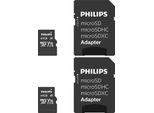 Philips Microsdxc 2-Pack 64GB Class 10 UHS-I U1 Incl. Adapter