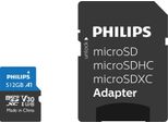 Philips Microsdxc Card 512GB Class 10 UHS-I U3 Incl. Adapter (FM51MP65B/00)