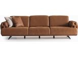 Divano 4 Posti Chesterfield Design Lusso Divano Imbottito Divano Nuovo Marrone