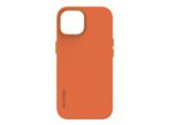 Cover Posteriore In Silicone Antimicrobico Decoded Per Iphone 15 Plus Albicocca