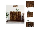 Vidaxl Credenza Rovere Fumé 90X34X80 Cm Materiale Legno - Credenze