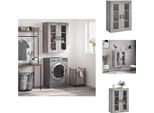 Vidaxl Armadio A Muro Grigio Sonoma 69,5X34X90 Cm - Credenze