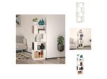 Vidaxl Libreria/Divisorio Bianco 51X25X132 Cm In Legno Di Pino Massiccio - Librerie E Scaffalature