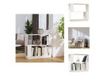 Vidaxl Libreria/Divisorio Bianco 80X25X70 Cm In Legno Di Pino Massiccio - Librerie E Scaffalature