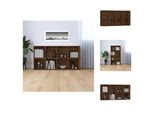 Vidaxl Libreria/Sideboard Brown Oak 66×30×130 Cm Materiale A Base Di Legno - Librerie & Librerie