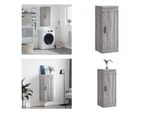 Vidaxl Armadio A Muro Grigio Sonoma 34,5X34X90 Cm Materiale Legno - Armadio A Muro - Armadio A Muro - Armadio - Armadio Portaoggetti